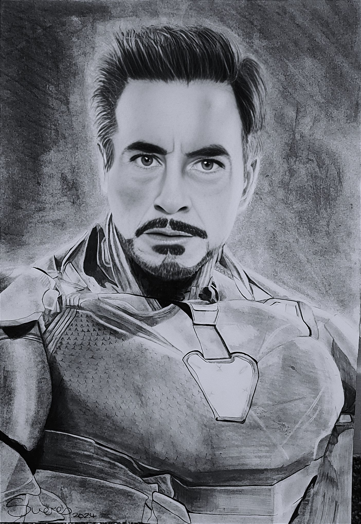 Customised graphite portrait. (Human)