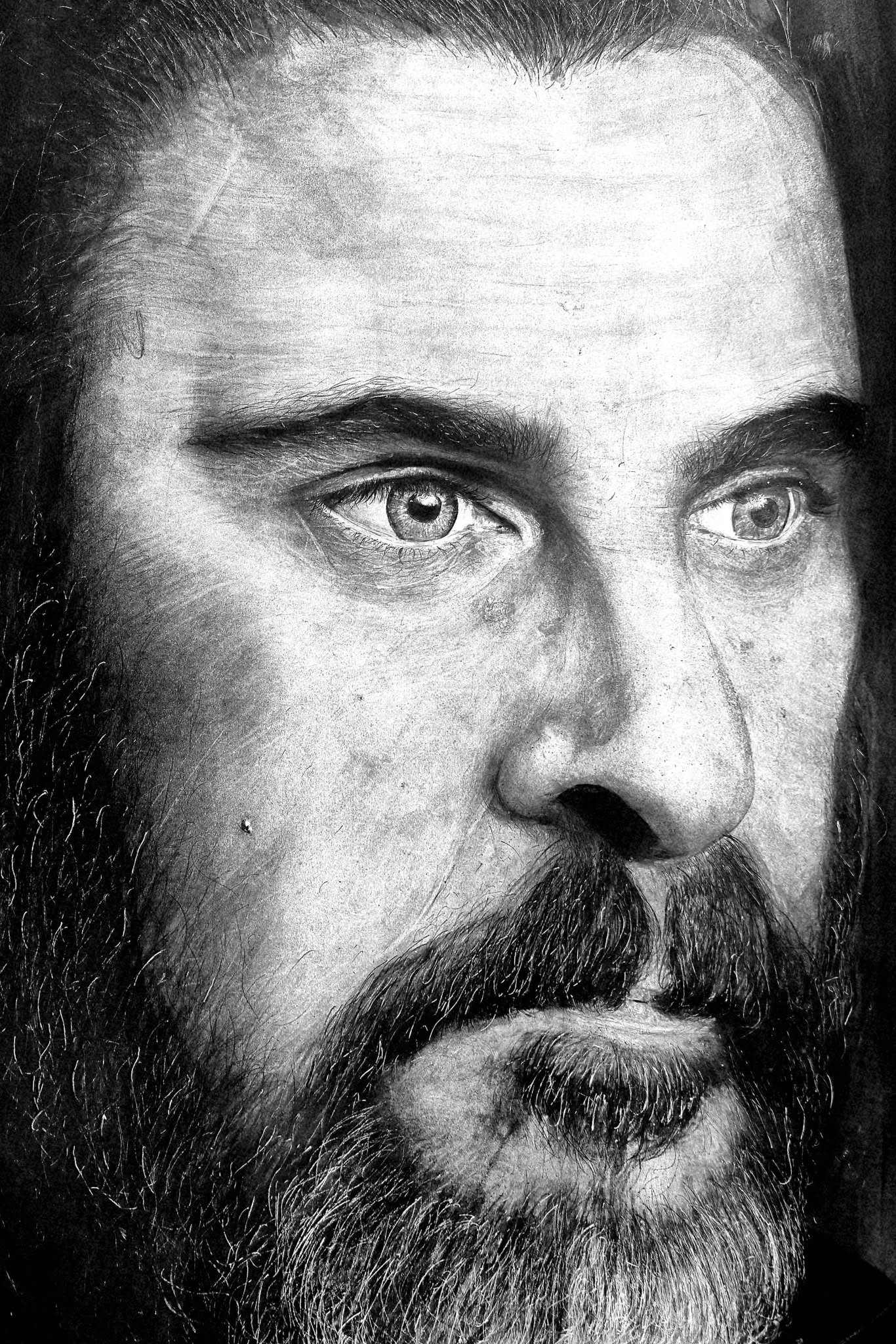 Customised graphite portrait. (Human)