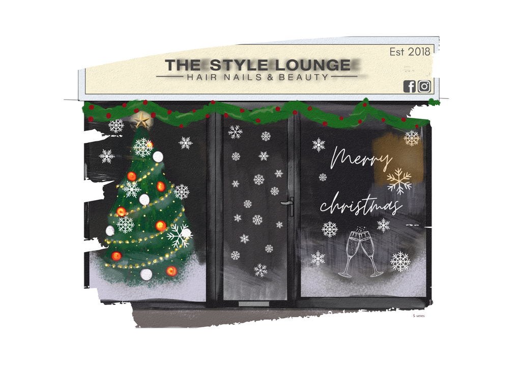 Custom Christmas building illustration