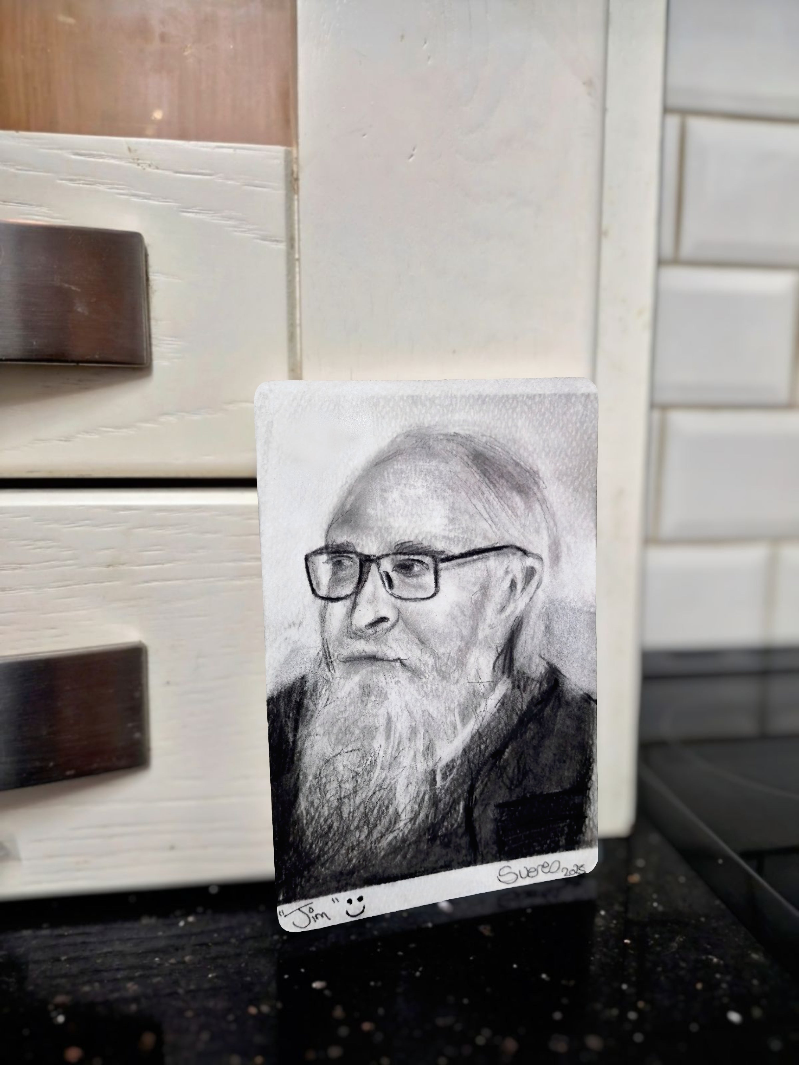 Customised graphite portrait. (Human)